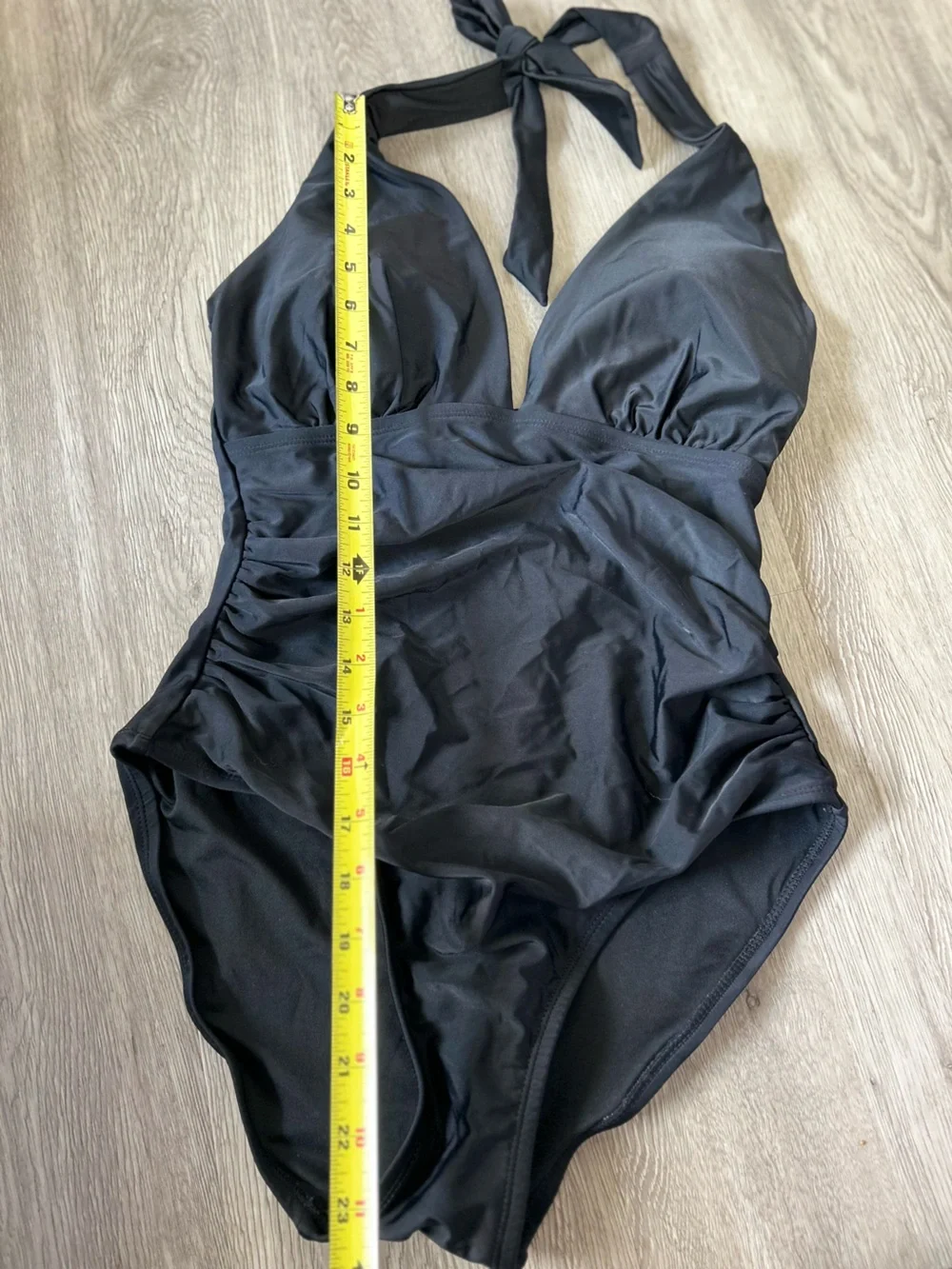 DNKY one piece. Halter swimsuit. Size large - Picture 5 of 6